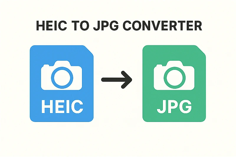 Convert iPhone Photos to JPG Instantly Interface demonstrating HEIC to JPG conversion