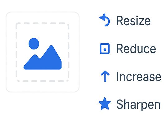 Resize and Compress Images Instantly Interface of the free online image resizer tool